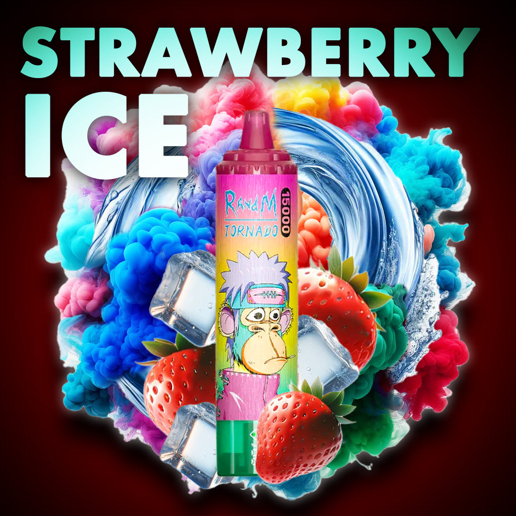 RandM Tornado Vape 15000 Puffs Strawberry Ice Geschmack