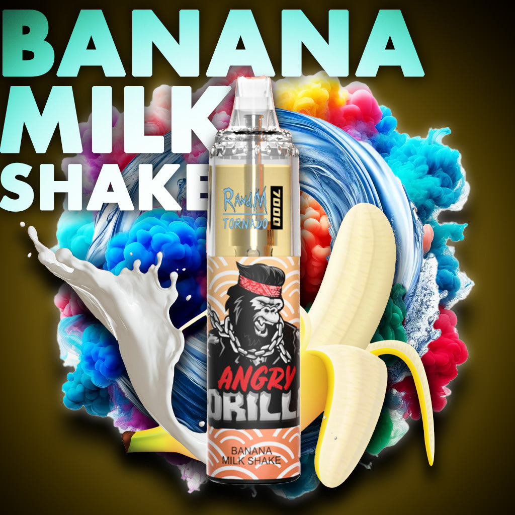 RandM Tornado Vape 7000 Puffs Banana Milkshake ELiquid