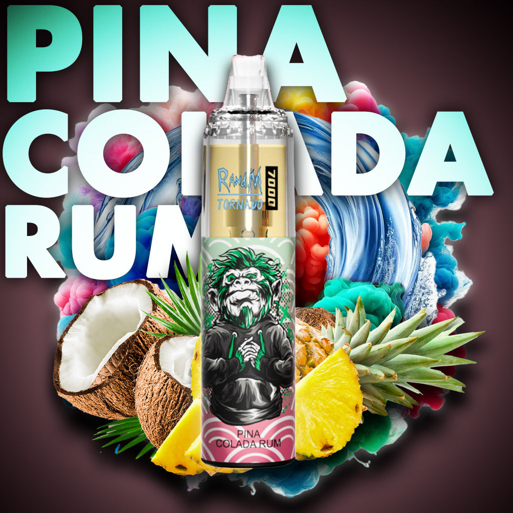 RandM Tornado Vape 7000 Pina Colada Rum ELiquid