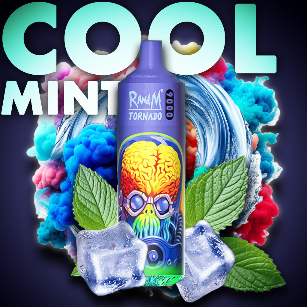 RandM Tornado Vape 9000 Puffs Cool Mint Liquid