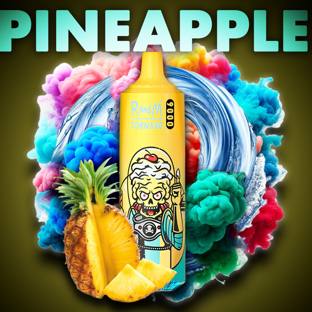 RandM Tornado Vape 9000 Puffs Pineapple Liquid