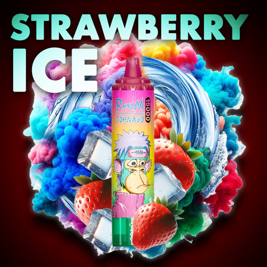 RandM Tornado Vape 15000 Puffs Strawberry Ice Geschmack