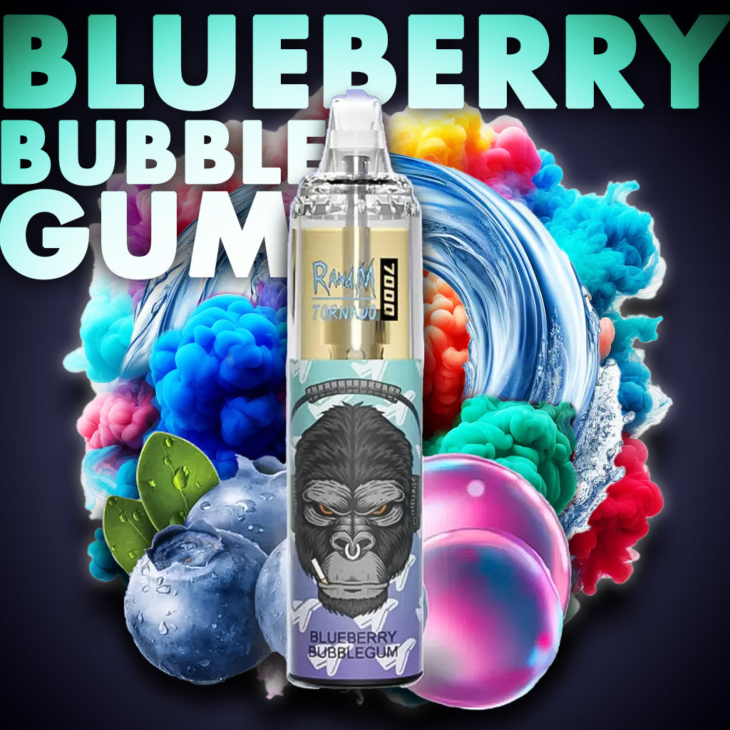 RandM Tornado Vape 7000 Puffs Blueberry Bubblegum ELiquid