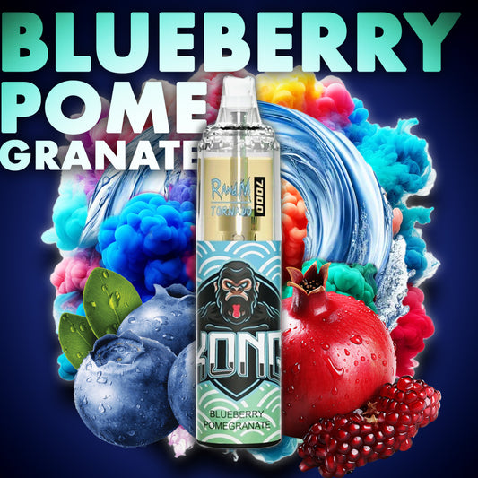 RandM Tornado Vape 7000 Puffs Blueberry Pomegranate