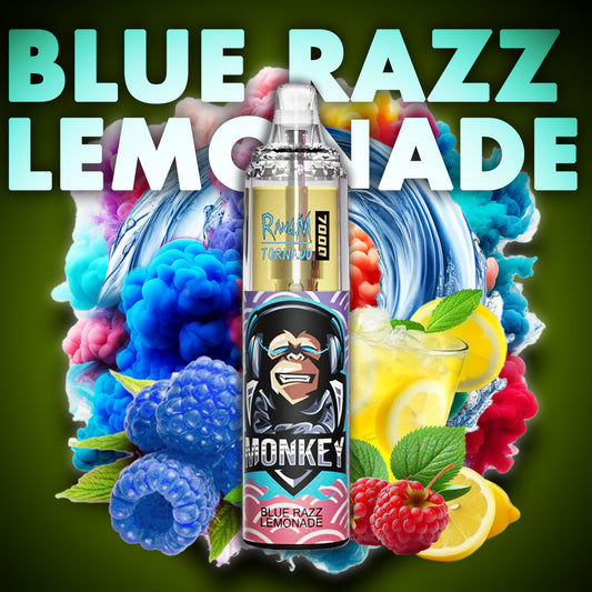 RandM Tornado Vape 7000 Puffs Blue Razz Lemonade ELiquid