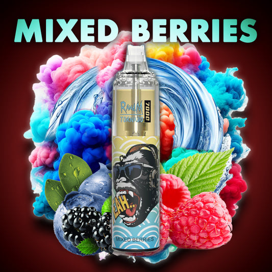 RandM Tornado Vape 7000 Puffs Mixed Berries ELiquid