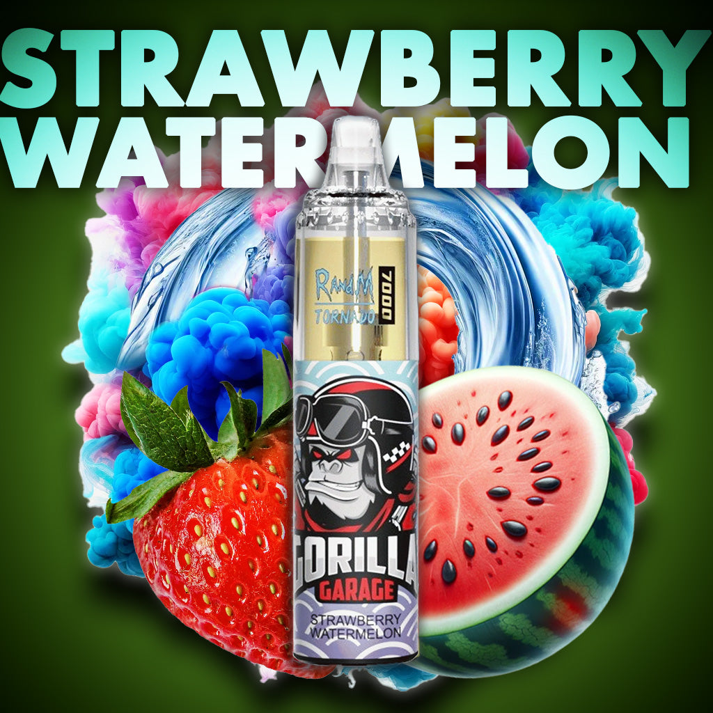 RandM Tornado Vape 7000 Puffs Strawberry Watermelon Liquid