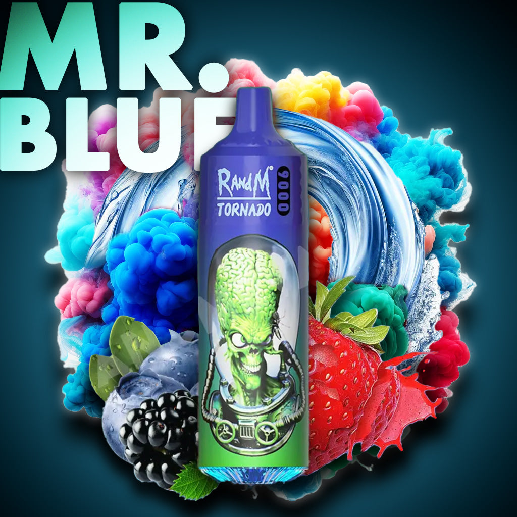 RandM Tornado Vape 9000 Puffs Mr.Blue Liquid