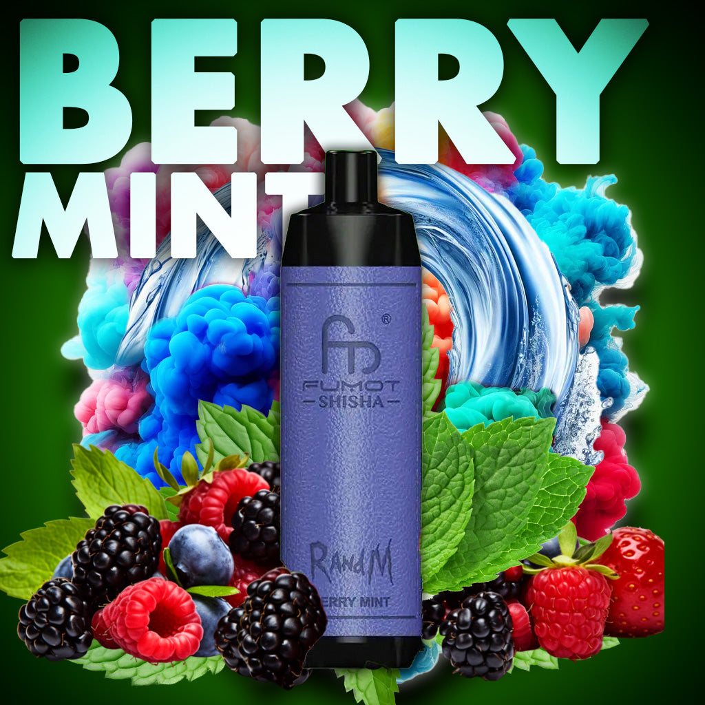 RandM Shisha 10000 in der Geschmacksrichtung Berry Mint