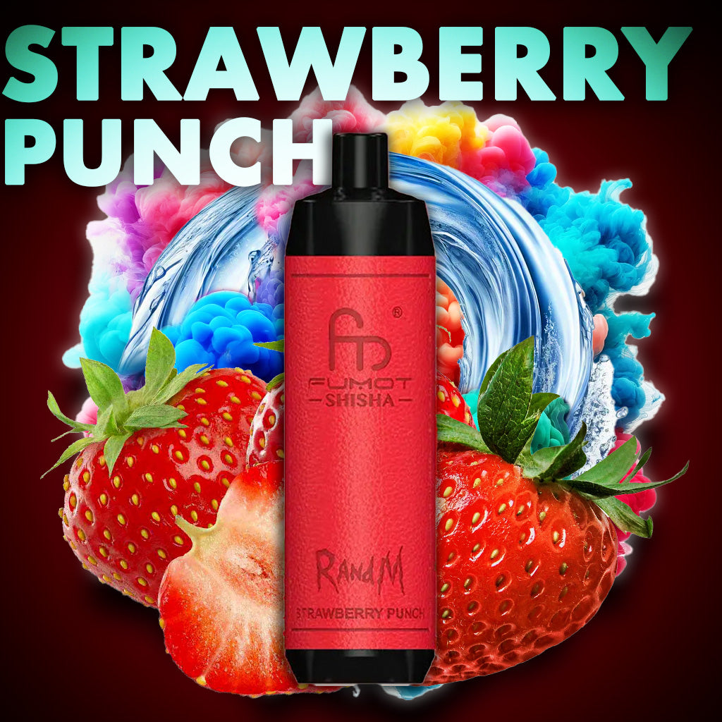 RandM Shisha 10000 in der Geschmacksrichtung Strawberry Punch