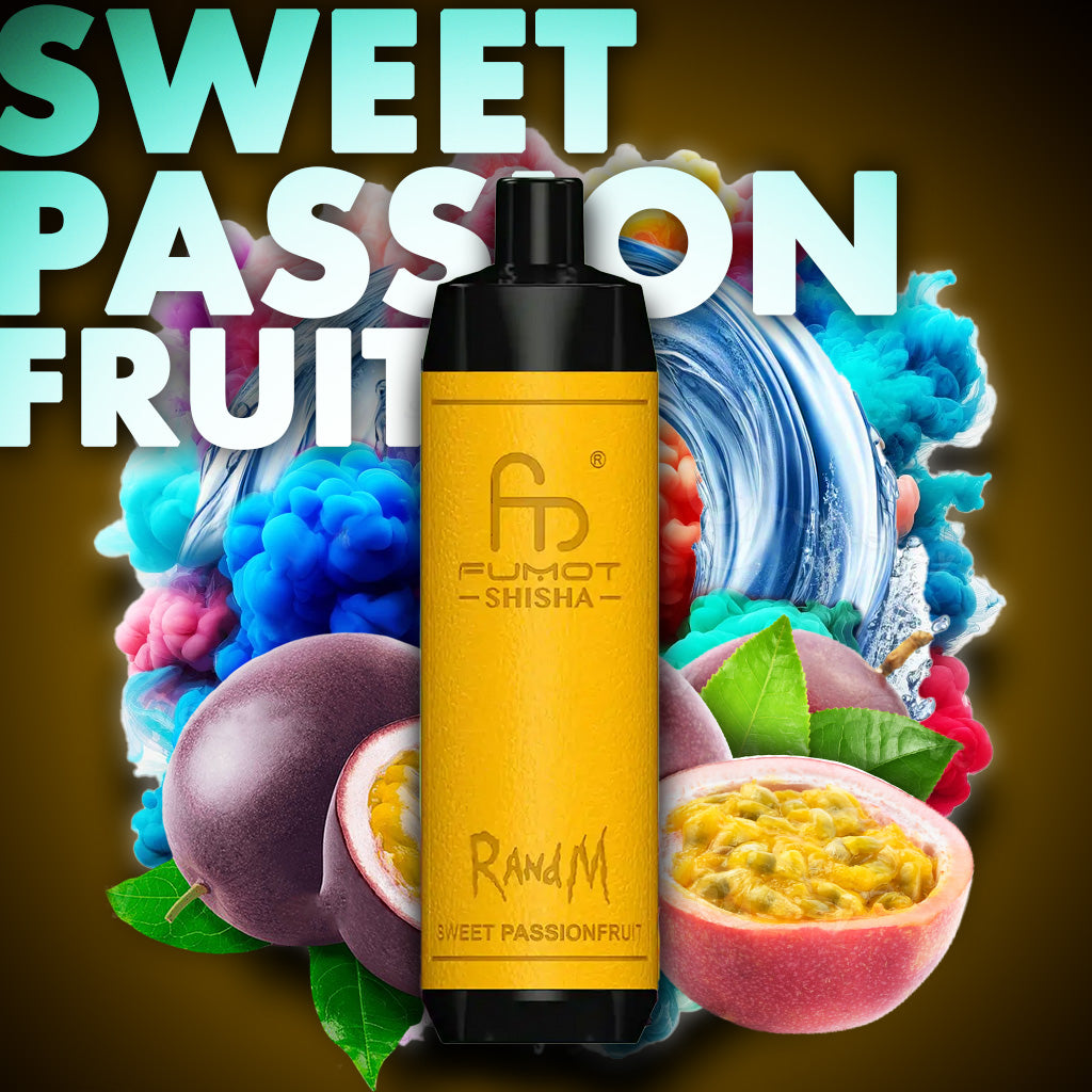 RandM Shisha 10000 in der Geschmacksrichtung Sweet Passionfruit