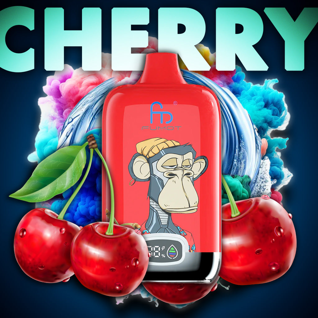 RandM Tornado Vape 12000 Puffs cherry Liquid with digital Display