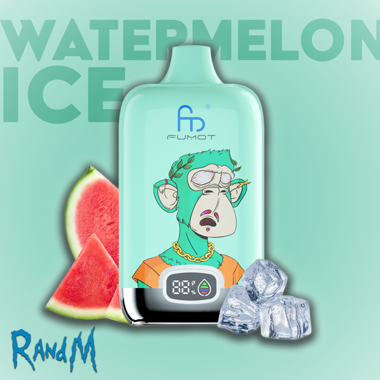 RandM Tornado Vape 12000 Puffs Watermelon Ice Liquid with digital Display