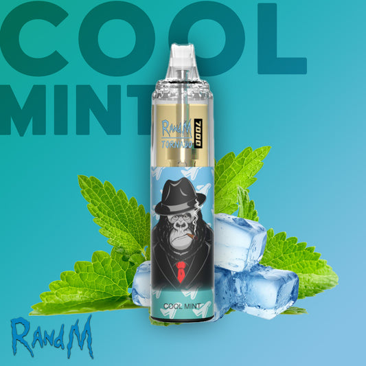 RandM Tornado Vape 7000 Puffs Cool Mint ELiquid