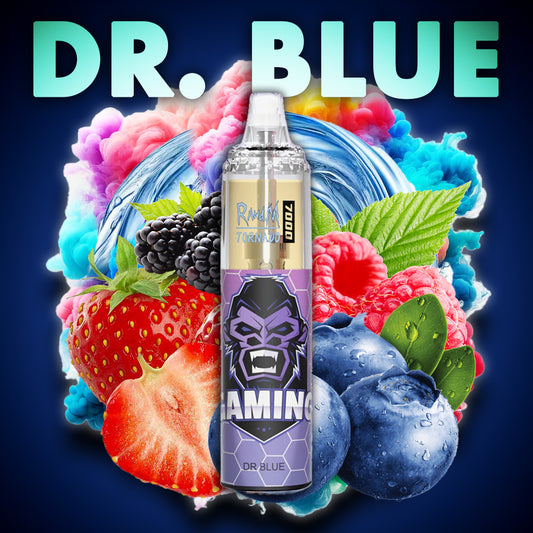 RandM Tornado Vape 7000 Puffs Dr. Blue ELiquid