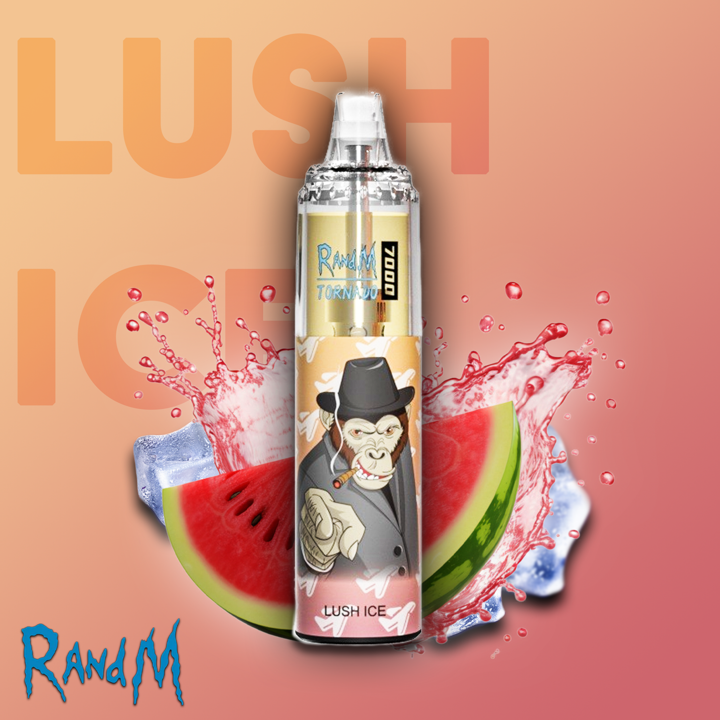 RandM Tornado Vape 7000 Puffs Lush Ice ELiquid