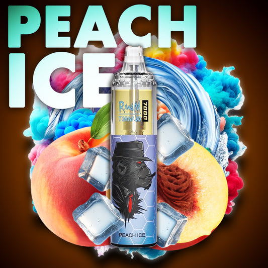 RandM Tornado Vape 7000 Puffs Peach Ice ELiquid